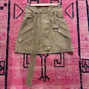 Marissa Webb Belted Mini Skirt
